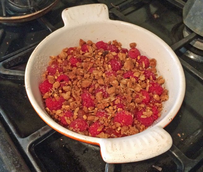 raspberrie crumble